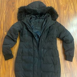Zara Basic Down Jacket, Size XS, very good condition, belt not included